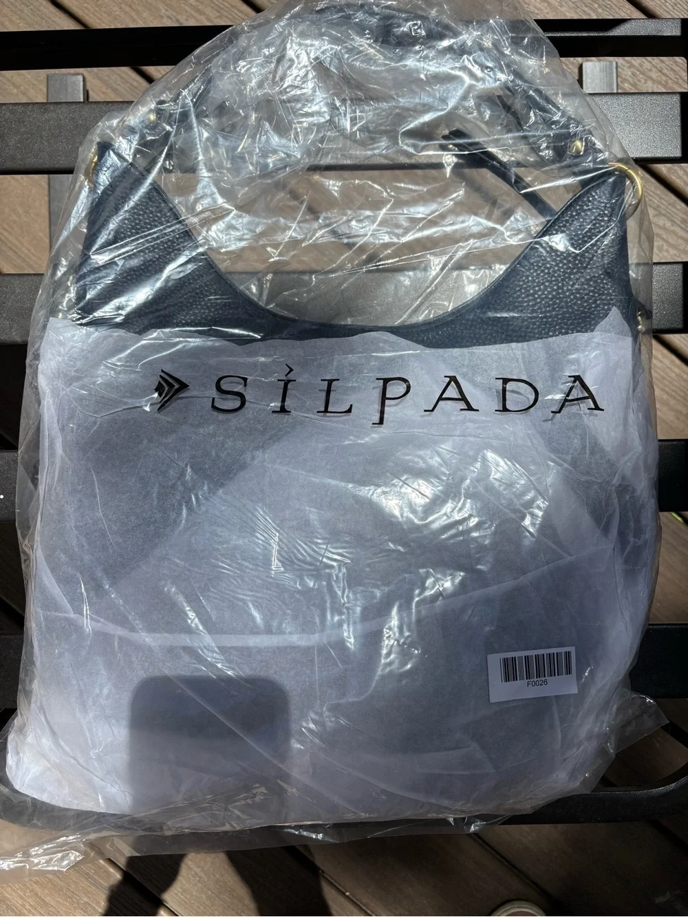 Silpada pebble Leather Hobo Shoulder Bag - Navy Blue